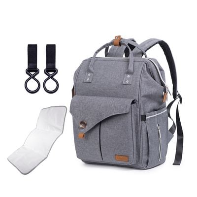 Alameda Diaper Backpack - Large - Grey